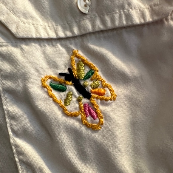 Lucky Brand Ivory Cotton Blouse - Picture 3 of 7